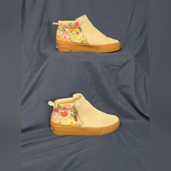 Keds x Rifle Paper Cooper Garden Party Sneaker in Tan - Size 6 - Picture 4 of 12